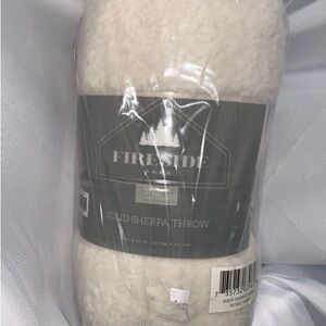 White Sherpa Throw Blanket
